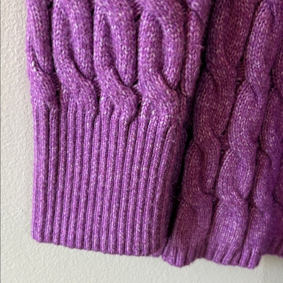 Lane Bryant Purple Cable Knit Sweater - Picture 5 of 6